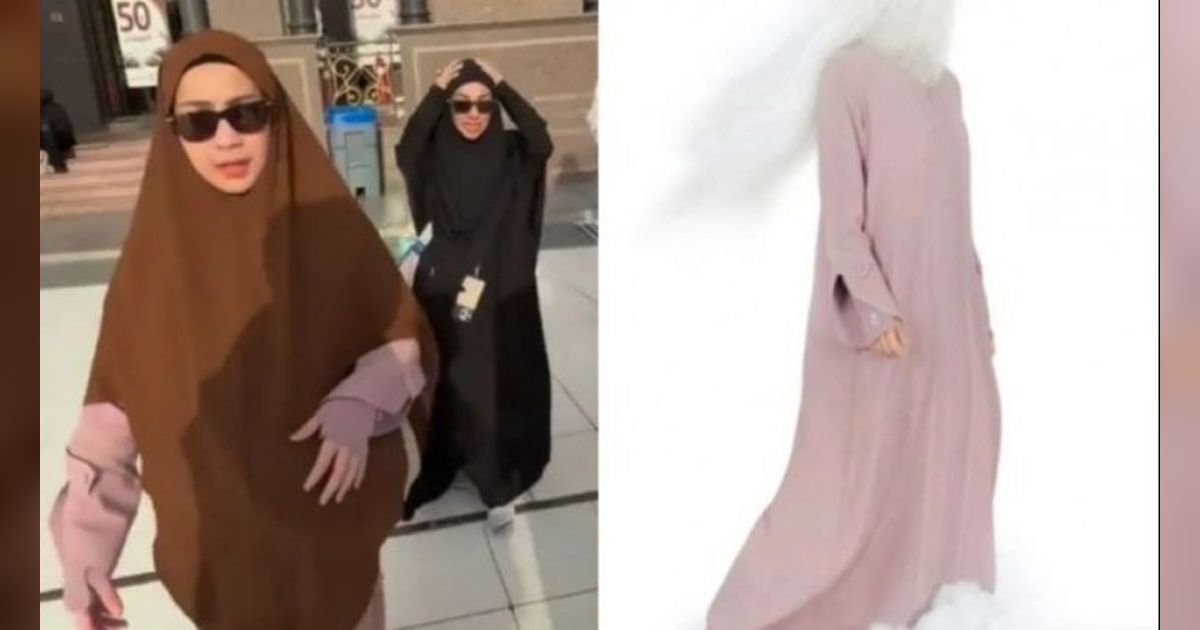 Outfit Nagita Slavina Selama  Berhaji, Ternyata Harganya Murah-Meriah