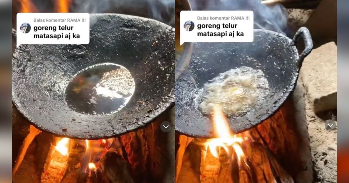 Video Goreng Telur Ditonton Jutaan Kali di TikTok, Warganet Salfok dengan Wajannya: Peninggalan Ken Arok?