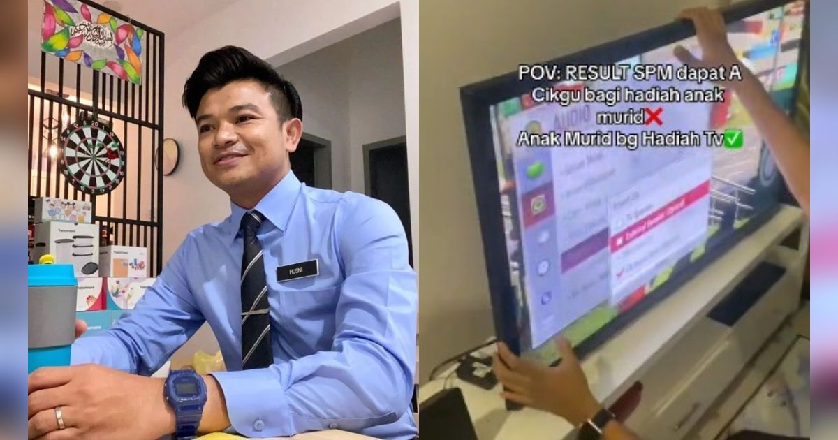 Lulus Ujian dengan Nilai Memuaskan, Siswa SMK Ini Patungan Beri Hadiah TV Baru untuk Gurunya