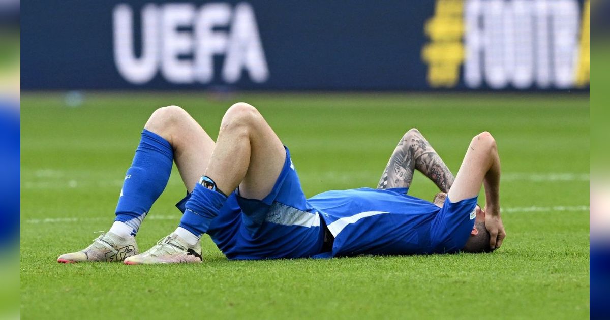FOTO: Momen Italia Merana Dibantai Swiss di Euro 2024, Juara Bertahan Angkat Koper Duluan