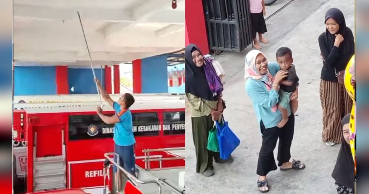 Damkar Selalu Sigap Bantu Orang, Kali Ini Selamatkan 