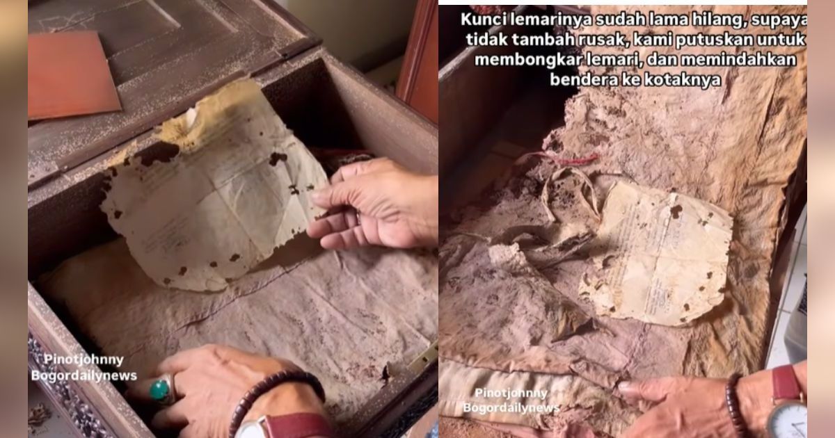 Miris! Begini Nasib Bendera Pertama Indonesia di Museum Perjuangan Bogor, Dibiarkan Lapuk Tak Terurus