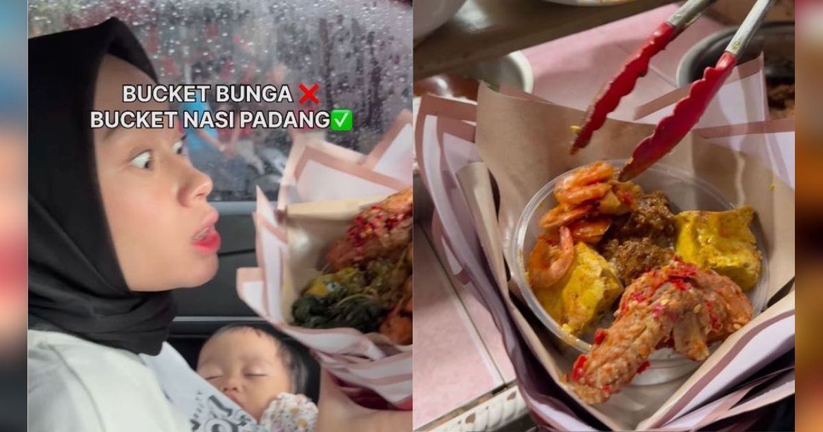 Nasi Padang Dibikin Versi Buket seperti Bunga, Estetik dan Dijamin Bikin Kenyang
