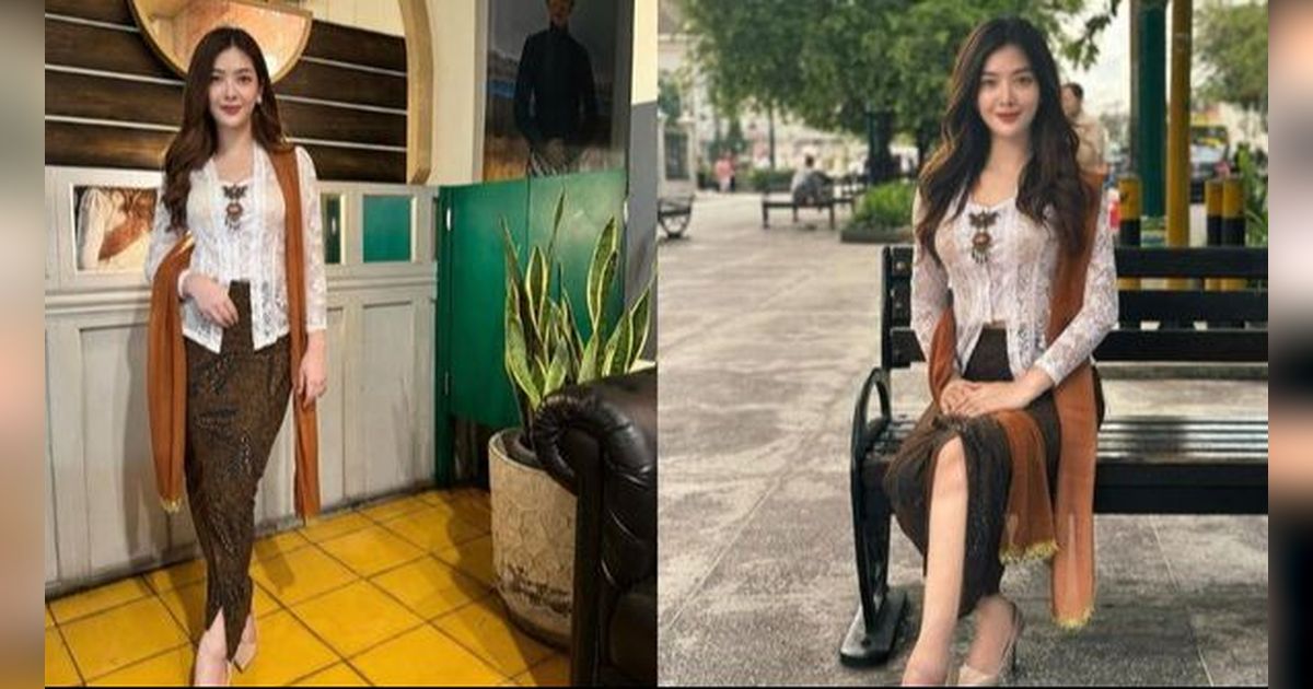 Potret Cantik Konten Kreator Dara Sarasvati Jadi Viral karena Memakai Baju Adat Indonesia