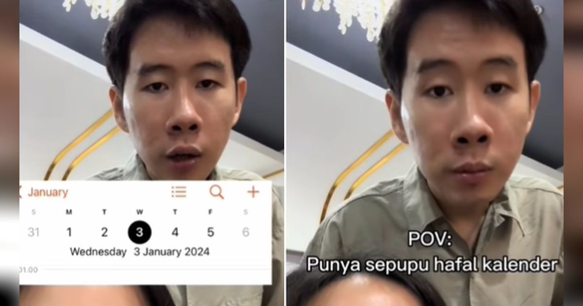 Pria Ini Hafal Semua Hari Lengkap dengan Tanggal yang Ada di Kalender, Netizen: Kok Bisa?
