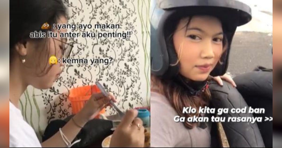 Momen Kocak Pria Ajak Pacar Makan Bareng, Ujungnya Minta Antar COD Ban