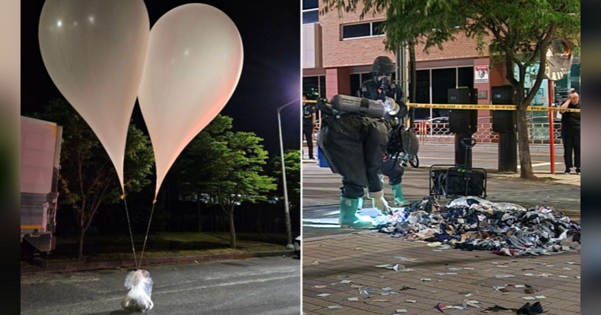 Korut Kirim Balon Sampah ke Korsel, Dibalas 5.000 Balon Isi USB Drakor dan Lagu Kpop
