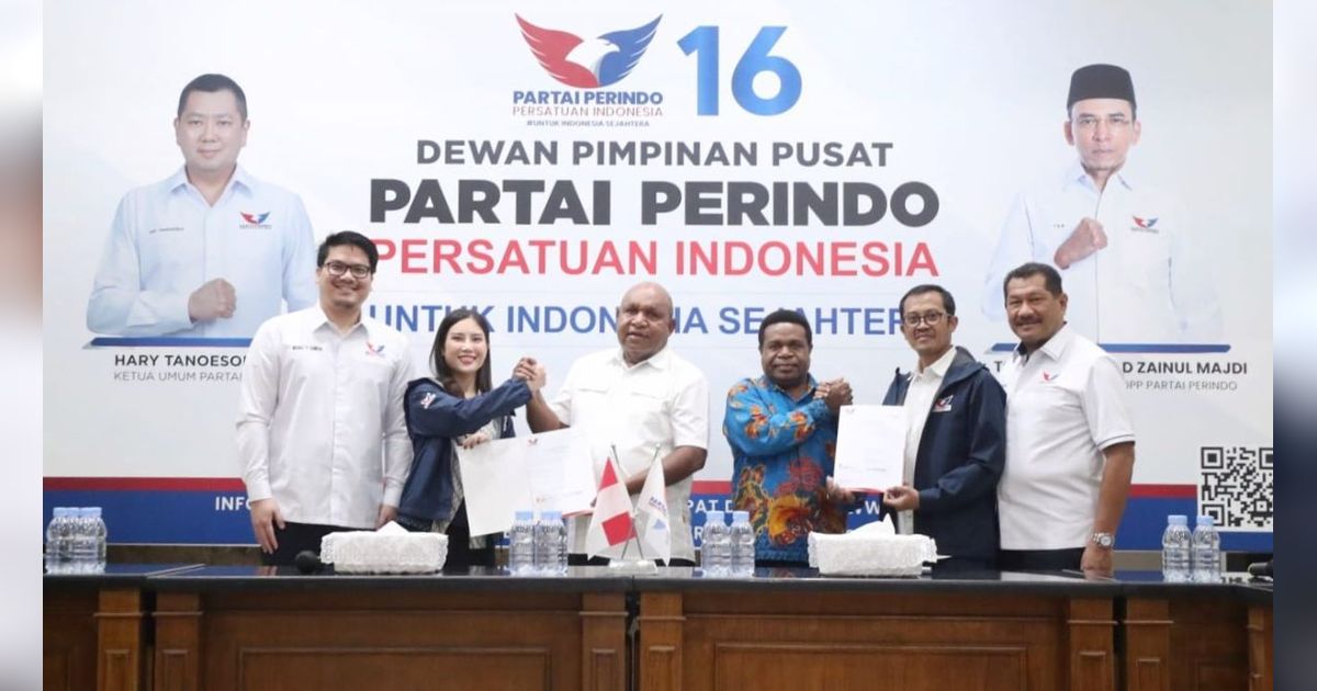 FOTO: Perindo Resmi Dukung Pasangan Befa dan Natan di Pilgub Papua Pegunungan