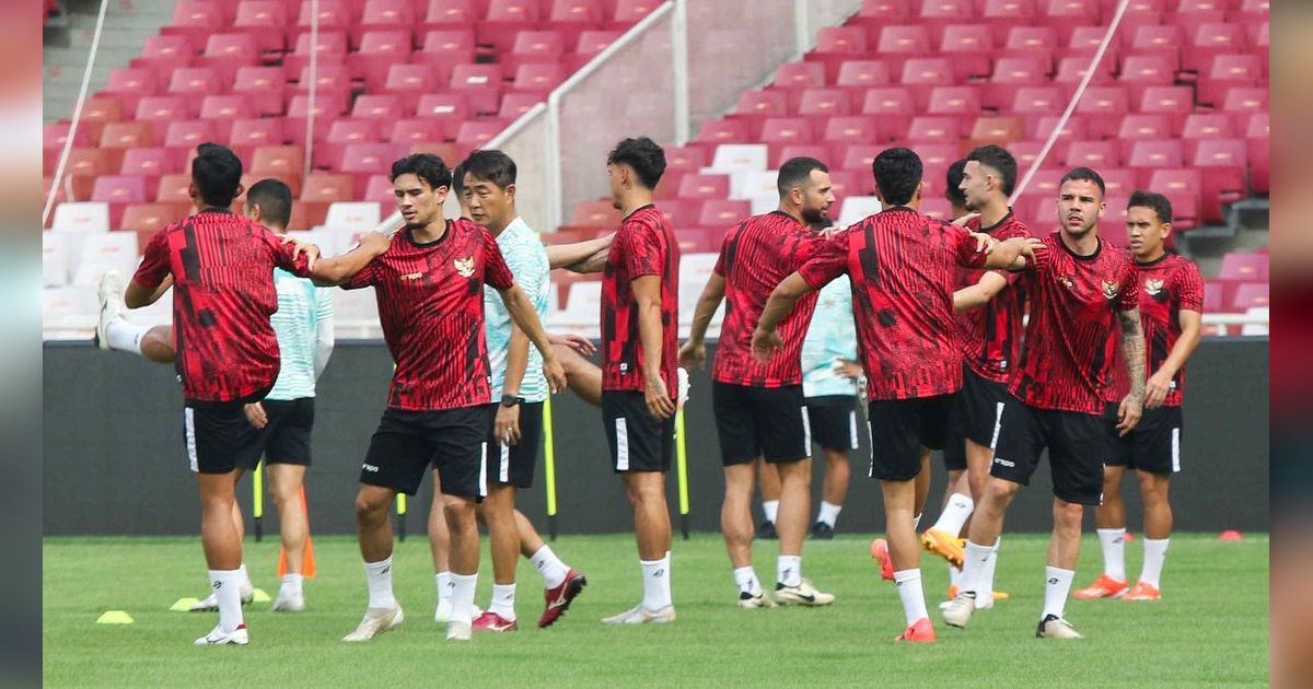 FOTO: Intip Skuad Timnas Indonesia Latihan Jelang Hadapi Irak, Ada Thom Haye hingga Calvin Verdonk