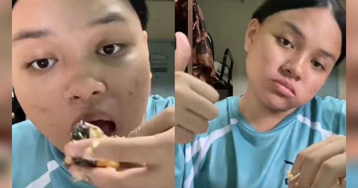 TikToker Makan Kimbap dengan Cara Berbeda, Warganet Beli Nasi Campur Aja Kalau Gitu