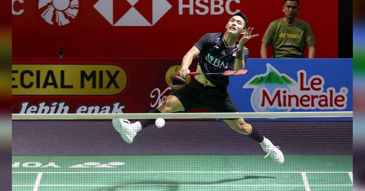 FOTO: Hasil Indonesia Open 2024: Jonatan Chirstie Tersingkir, Tunggal Putra Indonesia Habis