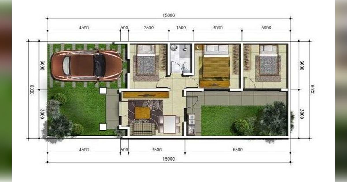 8 Rekomendasi Desain Rumah Minimalis Ukuran 7x10 dengan 3 Kamar, Ringkas tapi Nyaman