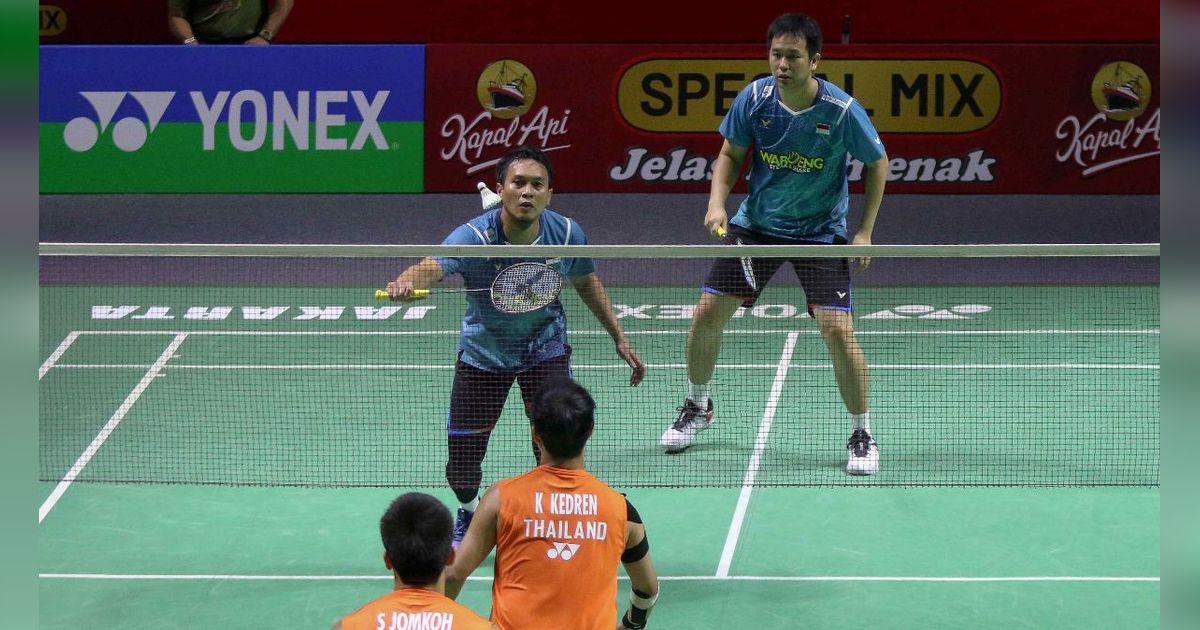 FOTO: Hasil Indonesia Open 2024: Taklukkan Ganda Thailand, The Daddies Lolos 16 Besar