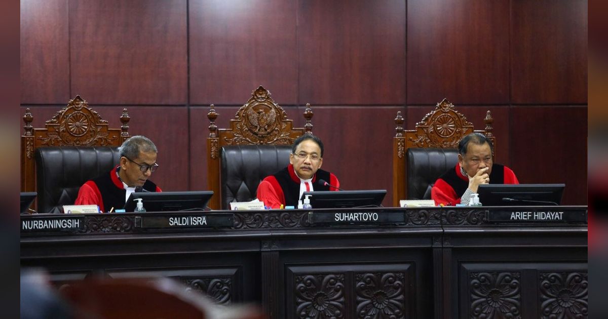 Hakim Ketua MK Larang Interupsi saat Sidang Putusan Sengketa Pileg 2024