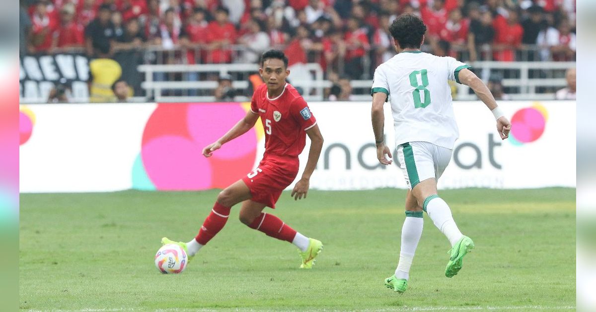 FOTO: Momen Timnas Indonesia Dipermalukan Irak 2-0: Diwarnai Kartu Merah Jordi Amat dan Blunder Ernando