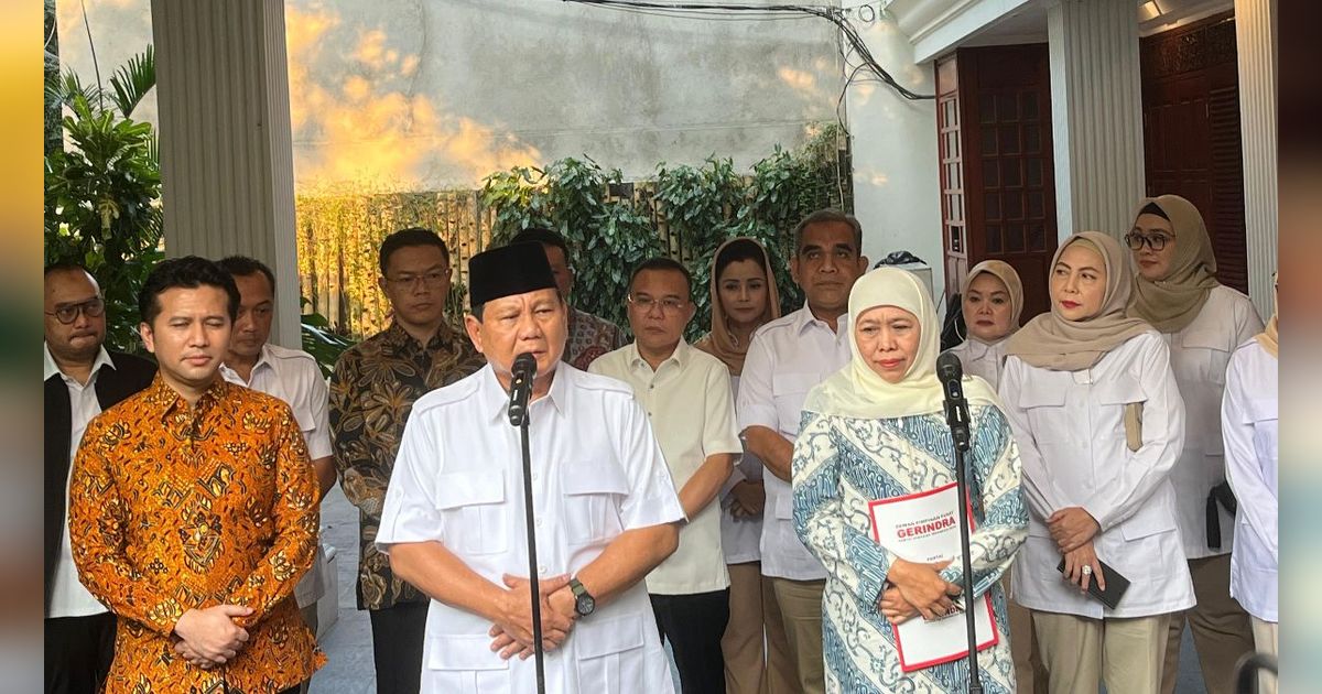 Ini Yang Diucapkan Khofifah ke Prabowo Usai Didukung Gerindra di Pilgub Jatim 2024