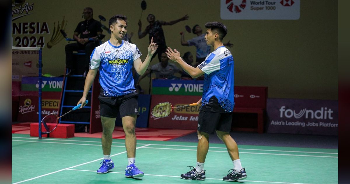 FOTO: Hasil Indonesia Open 2024: Sabar/Reza Melaju ke Semifinal