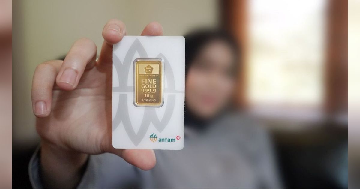 Harga Emas Antam Anjlok Parah Hari Ini