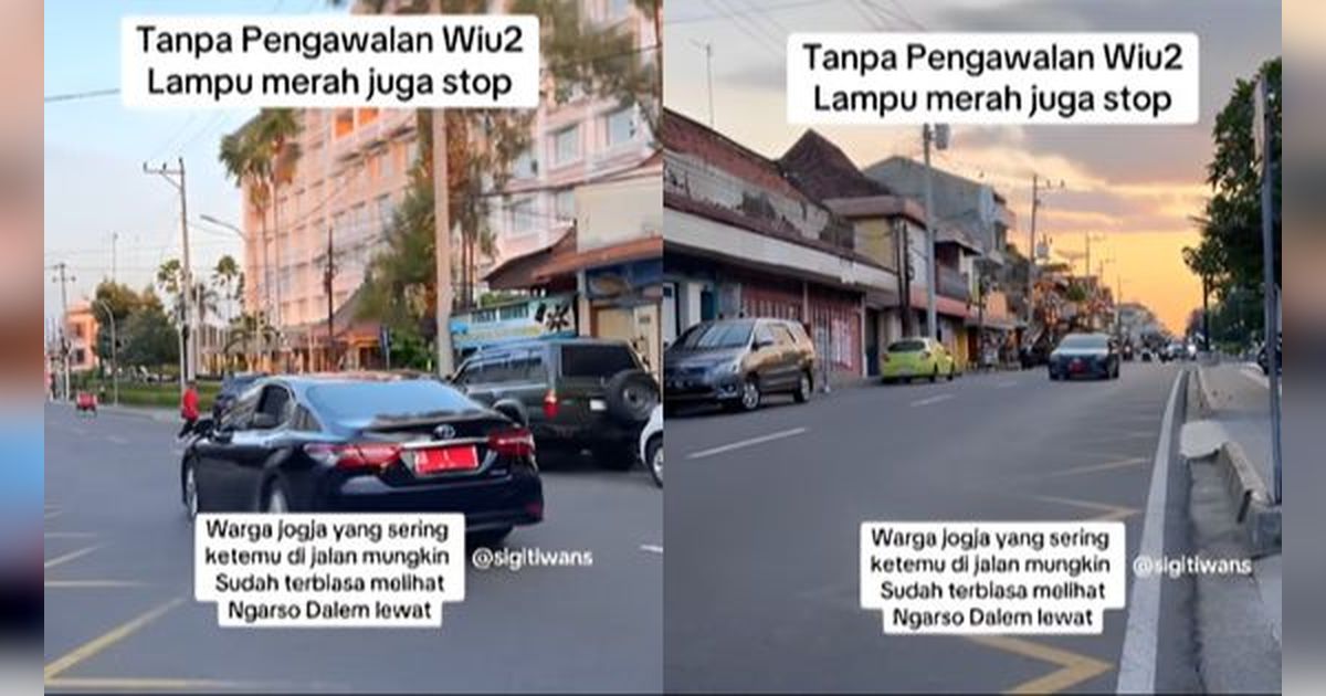 Tanpa Pengawalan, Mobil Sri Sultan HB X Melaju Santai di Jalan Raya