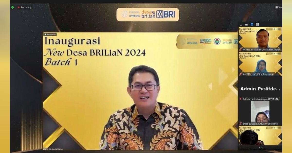 Inaugurasi Desa BRILiaN Batch 1 2024, BRI Beri Apresiasi Bagi 40 Desa Terpilih