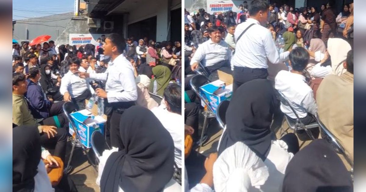 Viral Momen Pria Kedapatan Jualan Air Mineral saat Menunggu Wawancara Kerja, Aksinya Curi Perhatian