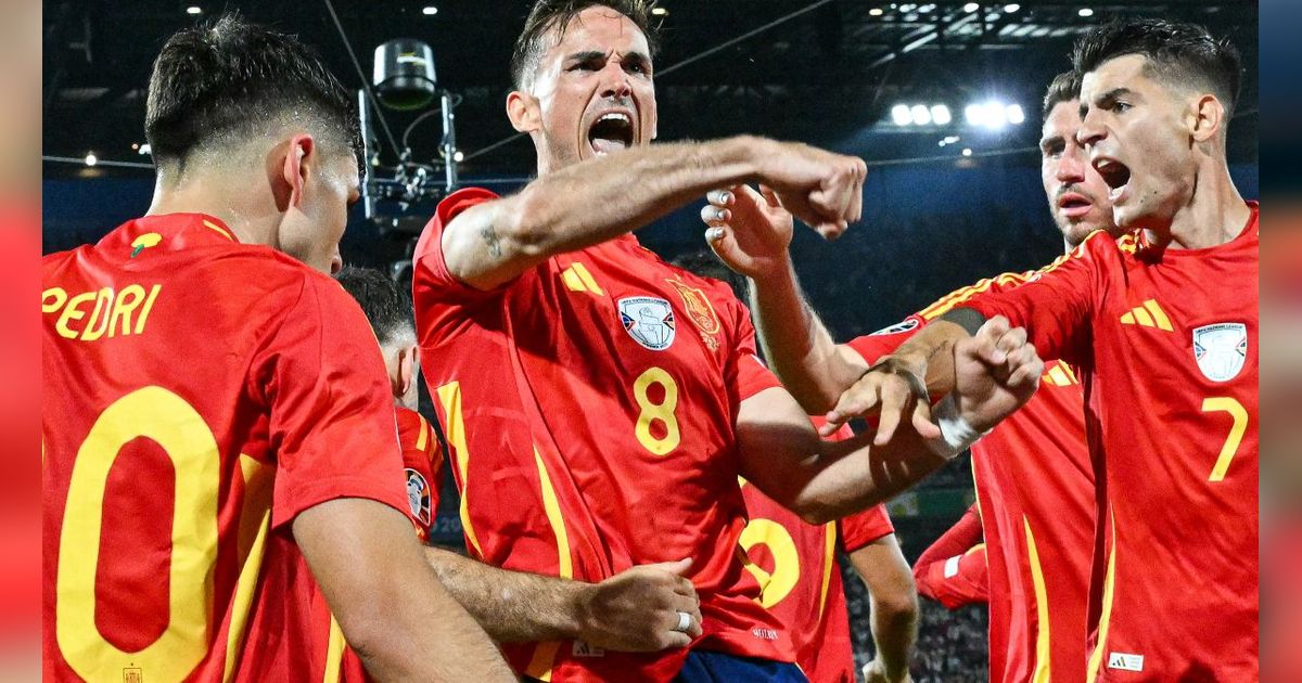 FOTO: Momen Spanyol Tembus Perempat Final Euro 2024 Usai Hajar Georgia 4-1, Siap Tantang Jerman