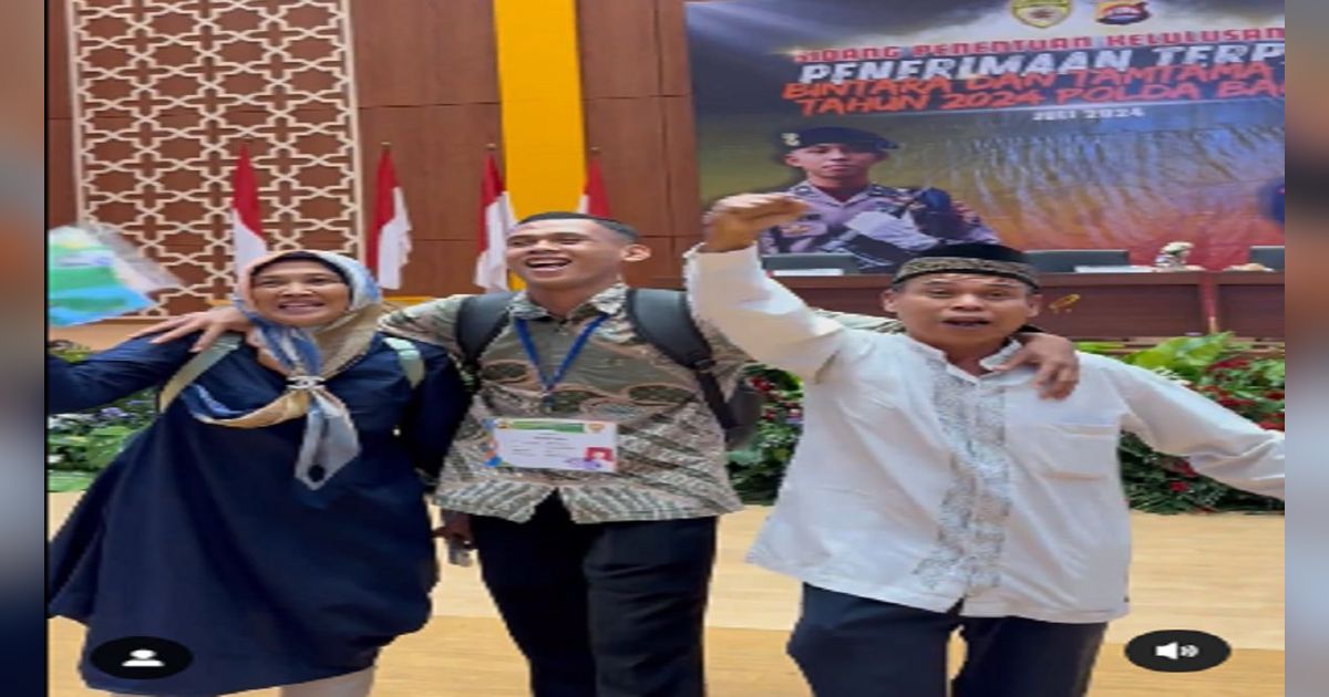 Berapi-api Kepalkan Tangan, Sopir Bangga Sang Anak Berulang Kali Gagal Kini Lolos Seleksi Anggota Polri