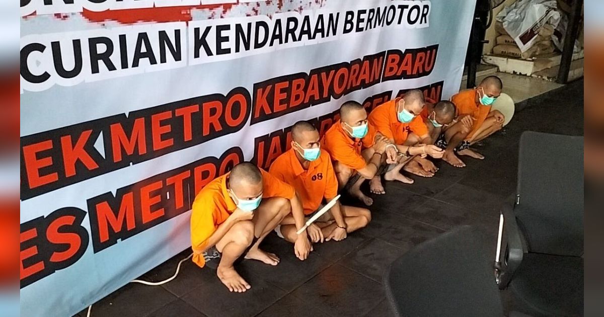 Komplotan Maling Motor di Kebayoran Baru Diciduk, Biasa Beraksi saat Siang Bolong