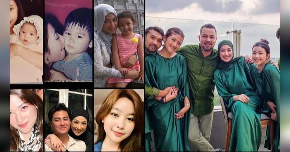 Potret Kompak Semua Anak Annisa Trihapsari dari Tiga Suami Berbeda