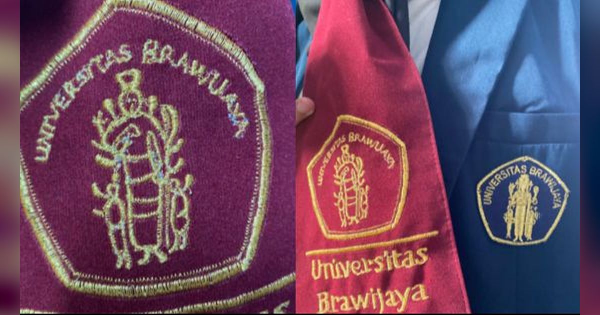 Potret Logo Universitas Brawijaya Dibordir di Selempang, Penampakannya Bikin Ngakak