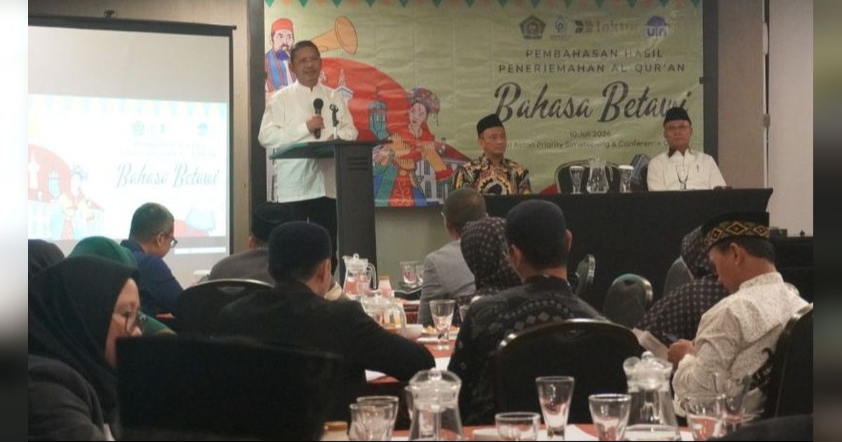 Banyak Kosa Kata Terancam Punah, Kemenag Susun Terjemahan Al-Quran Bahasa Betawi