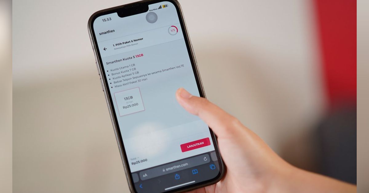 Modal Rp 25 Ribu Dapat eSIM Smartfren Kuota 13 GB