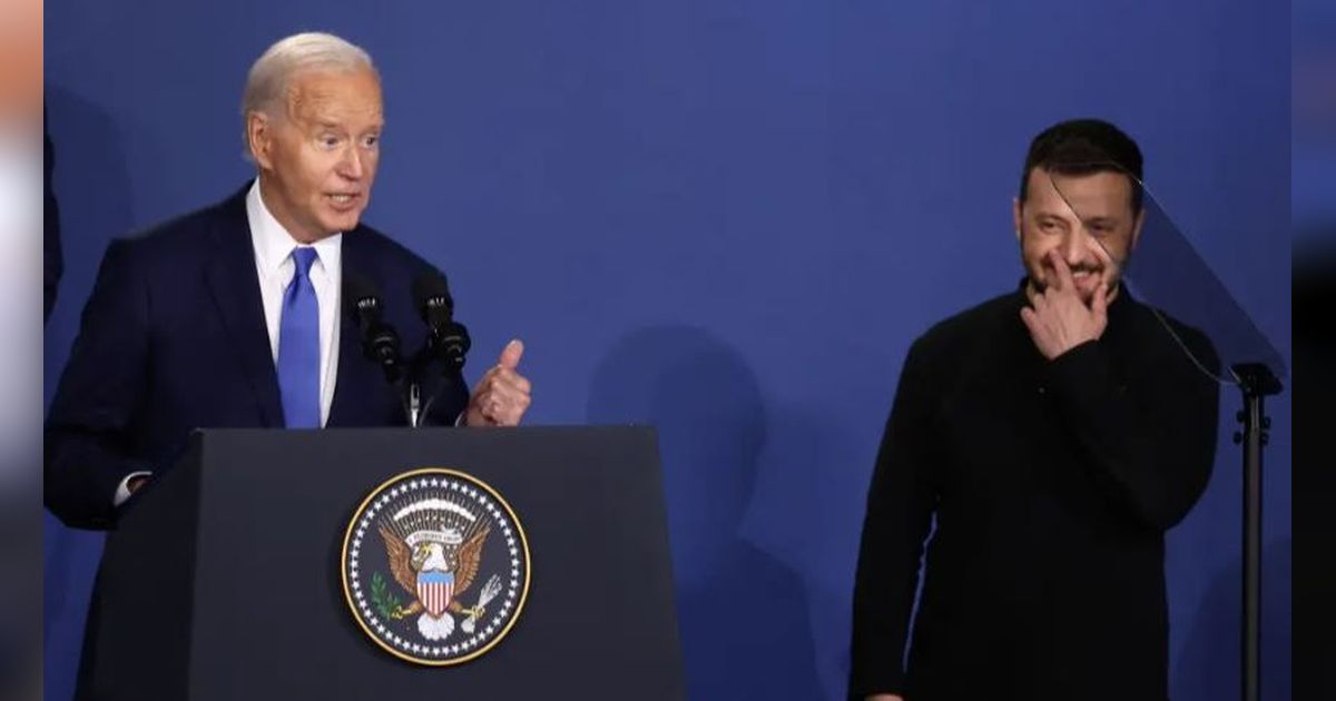 VIDEO Joe Biden Salah Sebut, Perkenalkan Presiden Ukraina dengan Nama 'Putin' di Hadapan Pemimpin NATO, Begini Reaksi Zelensky