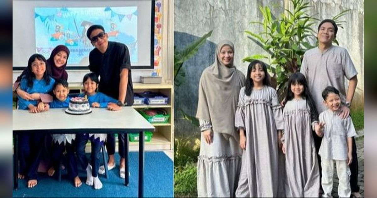 Deretan Potret Ultah Miskha Ke-8, Desta dan Natasha Rizky Kompak Menemani di Sekolah