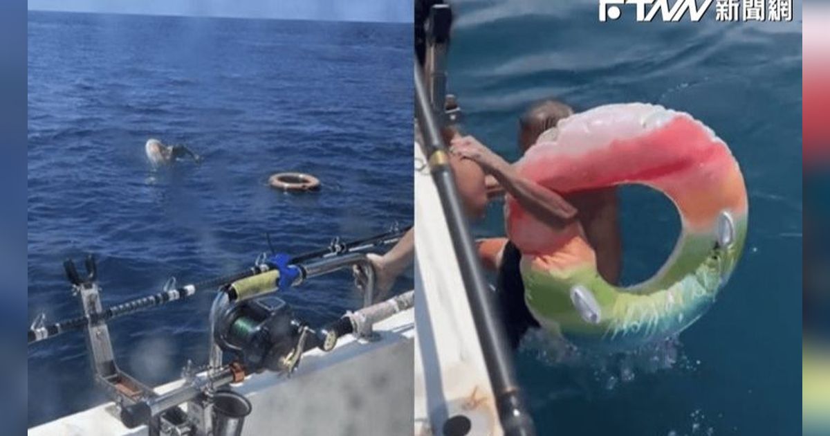 Ketiduran Saat Bersantai, Pria 58 Tahun Terbawa ke Laut Lepas dengan Pelampung Ban Warna-Warni