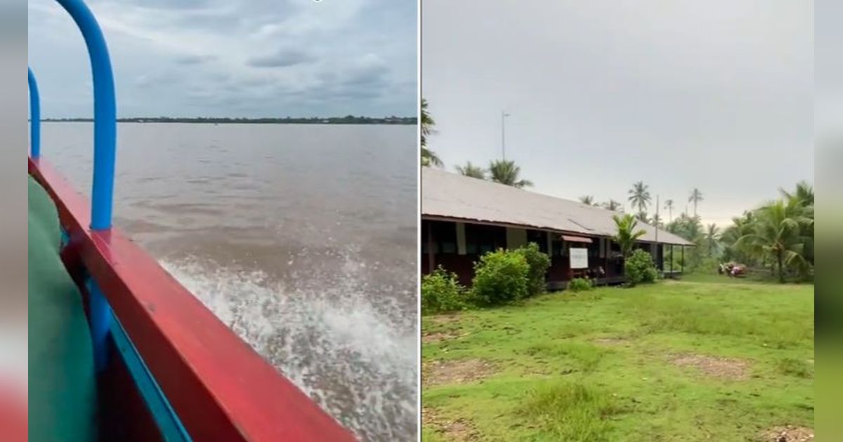 Wanita Ini Abadikan Momen saat Bertugas Jadi Guru PPPK di Daerah Terpencil Riau, Berangkat Pakai Perahu hingga Tidak Ada Aliran Listrik