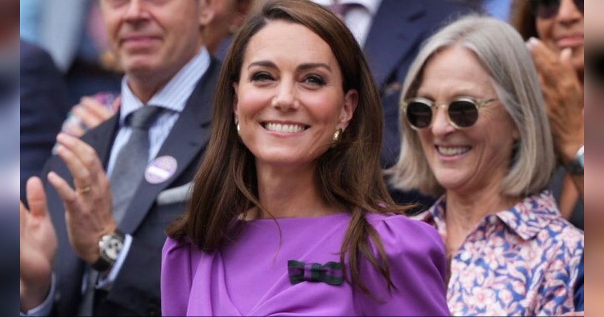 Potret Kate Middleton Berbalut Busana Ungu Memikat Saat Final Wimbledon,  Tampil Fresh di Tengah Pengobatan Kanker