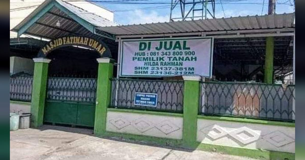 Viral Masjid Dijual di Makassar, Ini Penjelasan Camat dan Imam