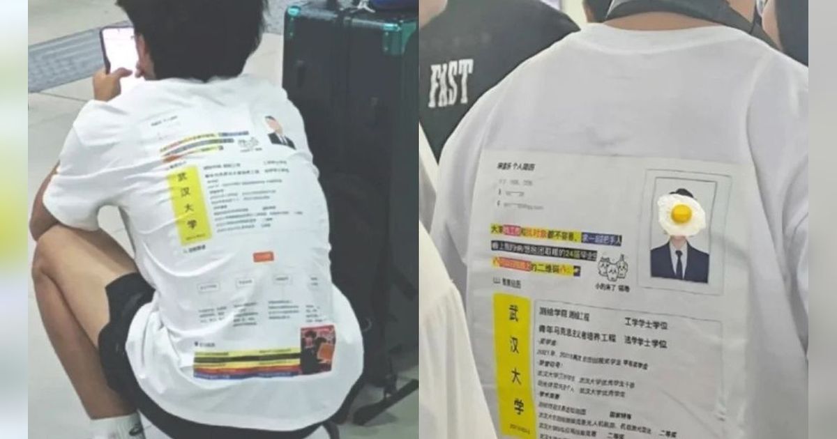 Lelah Surat Lamaran Kerja Selalu Ditolak, Pemuda Ini Baru Diterima Bekerja Setelah Cetak CV di Kaos
