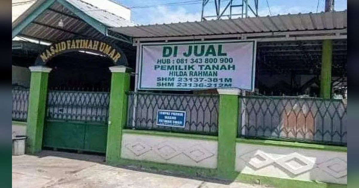 Heboh Masjid Fatimah Umar Makassar Dijual Pemiliknya, Begini Penjelasan Camat Hingga Imam