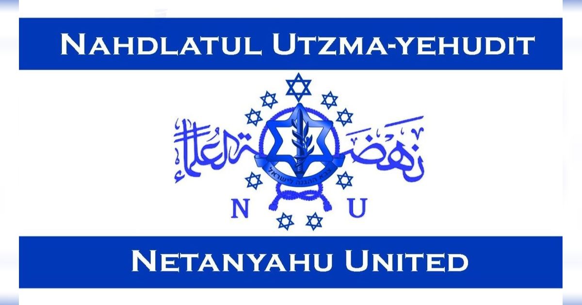 Logo NU Diplesetkan Jadi 'Netanyahu United' Buntut 5 Nahdliyin Bertemu Presiden Israel