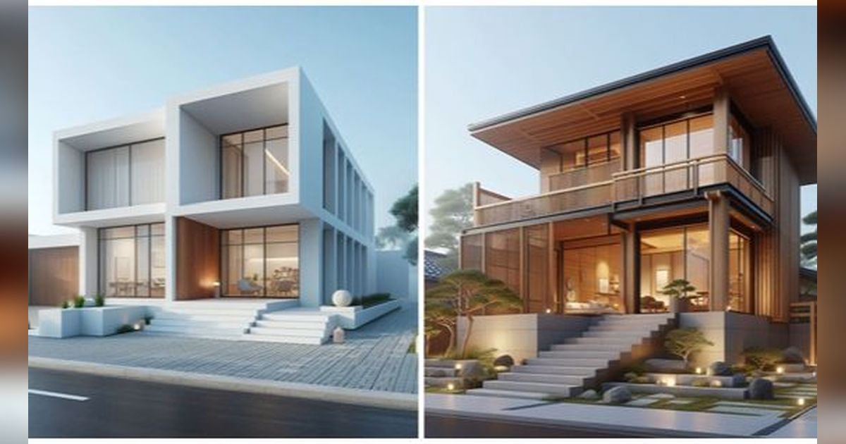 8 Ide Desain Eksterior Rumah Minimalis yang Kekinian, Rumah jadi Lebih Mewah dan Estetik