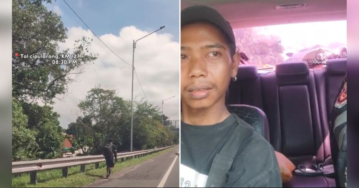Temui Pria Muda Jalan di Tepi Tol, Aksi Polisi Beri Bantuan Tumpangan hingga Ajak Makan Bareng Ini Tuai Pujian