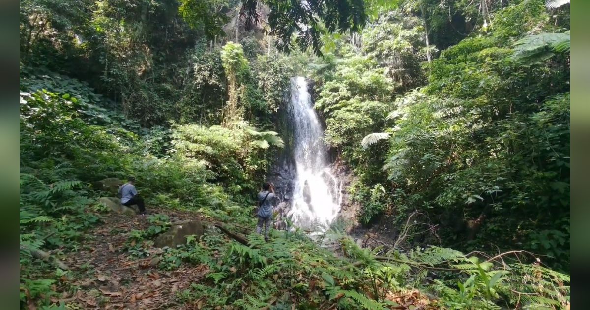 Masih Sepi Pengunjung, Curug Lawang di Serang Ini Ajak Pengunjung Bersantai di Tengah Hutan