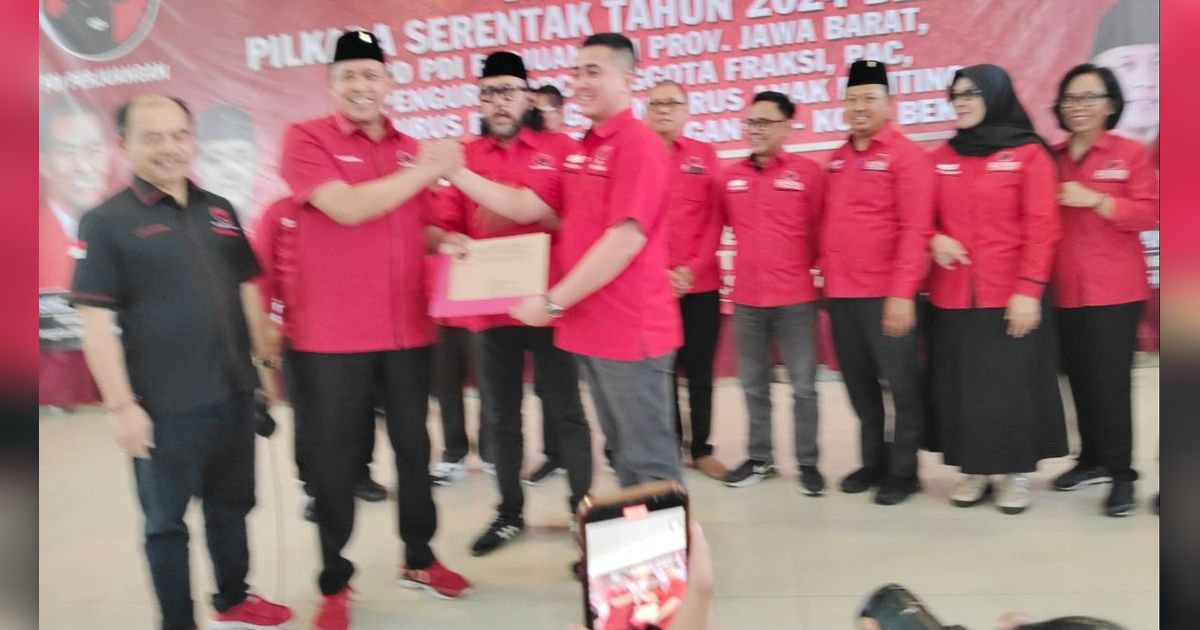 PDIP Tugaskan Mantan Wali Kota Tri Adhianto Maju di Pilkada Bekasi 2024