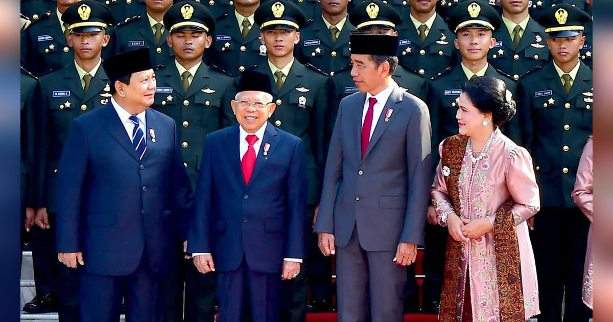 Prabowo Subianto Pijat Tipis-Tipis Maruf Amin di Acara Praspa TNI Polri, ini Momen Akrabnya Ada Jokowi