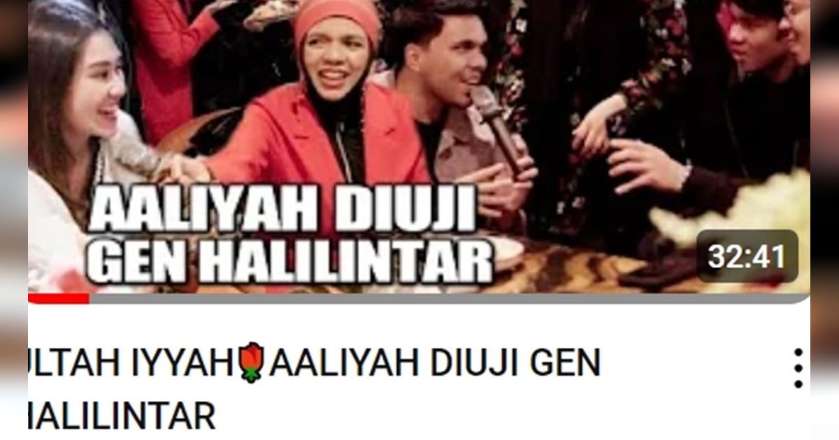 8 Potret Aaliyah Massaid Perdana Jadi Thumbnail Youtube Gen Halilintar, Langsung Dapat Ujian
