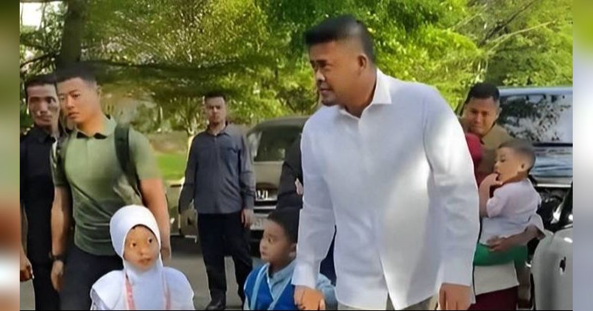 Potret Anak Bobby dan Kahiyang Hari Pertama Sekolah, Dikawal Paspampres