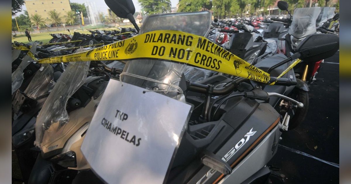 FOTO: Bareskrim Ungkap Kasus Tindak Pidana Fidusia Jaringan Internasional, Amankan 675 Unit Sepeda Motor