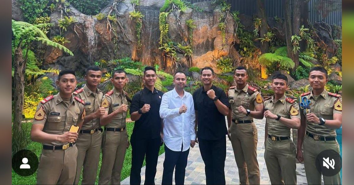 Raffi Ahmad Kedatangan 7 Taruna Akmil ke Andara, Pose Gagah Sang Calon Pemimpin Bangsa